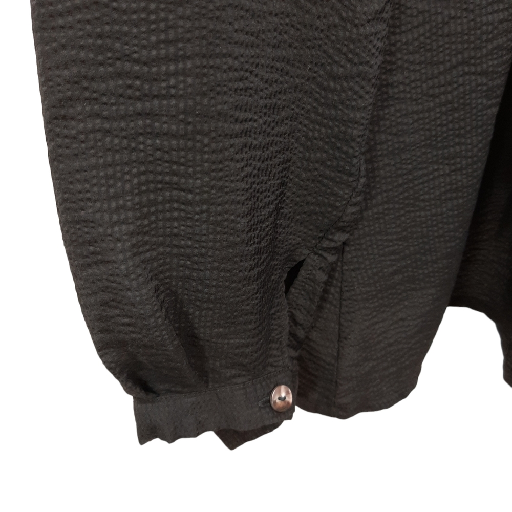 Elemente Clemente Black 100% Silk Shirt. Size 1 UK Size 8. - Picture 9 of 11